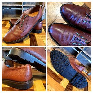 Pebble Grain Derby Ferragamo Dress Shoes 8D US